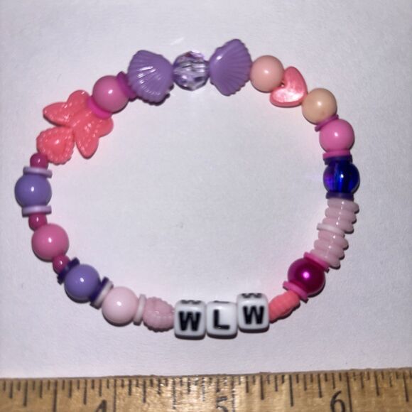 Multicolor “WLW” Bracelet Adult Humor Beaded Handmade Naughty Accessories - Picture 2 of 3